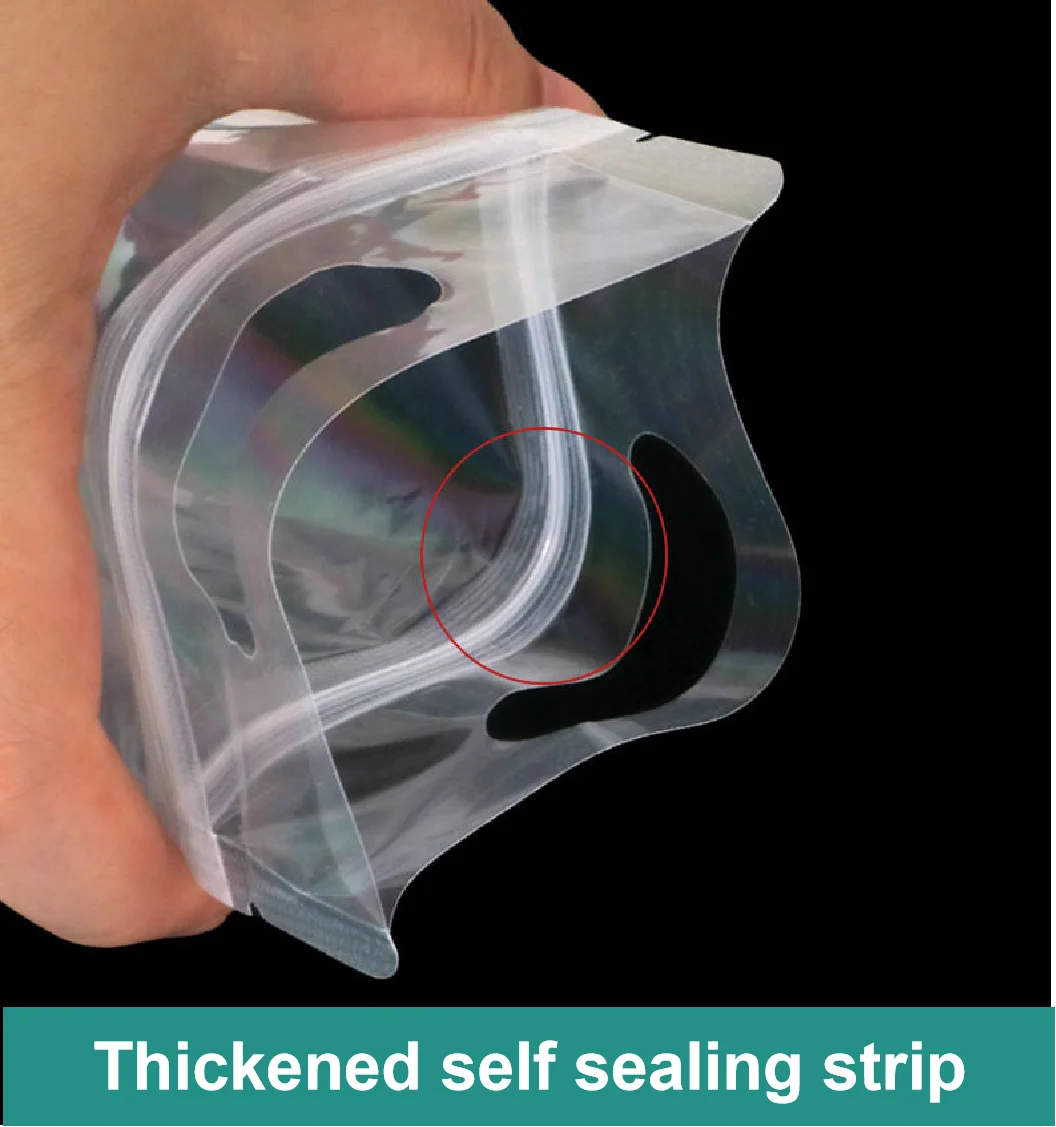 Matte transparent self sealing bag, matte nut, dried fruit, dry goods, zero food packaging bag, plastic sealed pocket