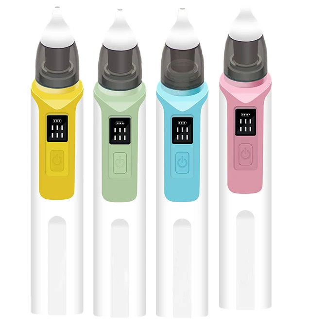 HJS Baby Nasal Aspirator and Ear Wax Suction Vacuum 2 In1 Cleaning Nasal Mucus Supplies Easy to Operate Baby Products