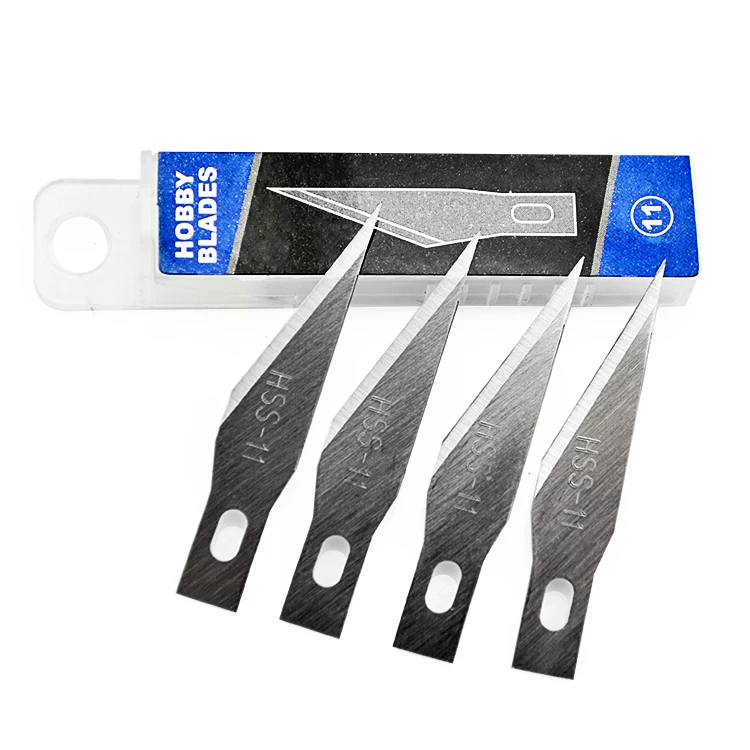 5/Card Hobby Knife Blades HB11 (100 Pieces)