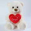 White Bear Holding Heart