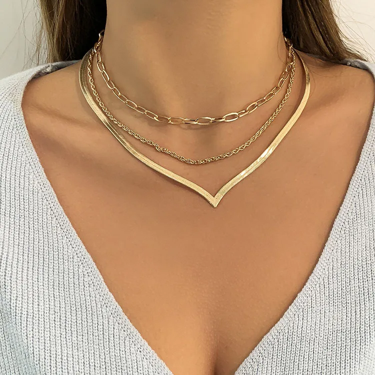 Geometric Choker V Shape Interlocking Balls Collar Statement Necklace For Women .925 Silver Sterling
