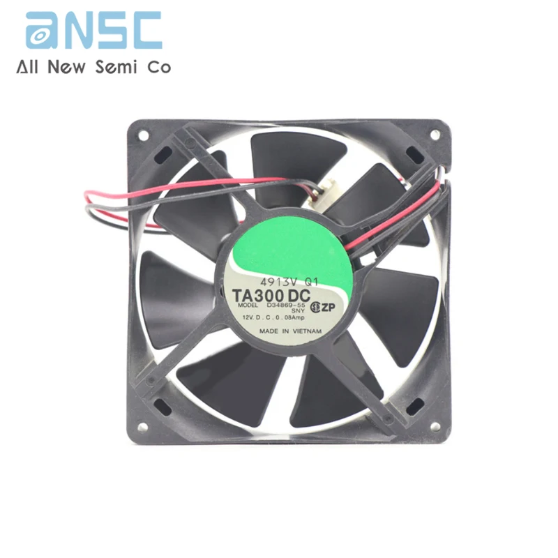 Original Axial flow fan TA300DC 12V 8015 0.08A Industrial DC cooling fan