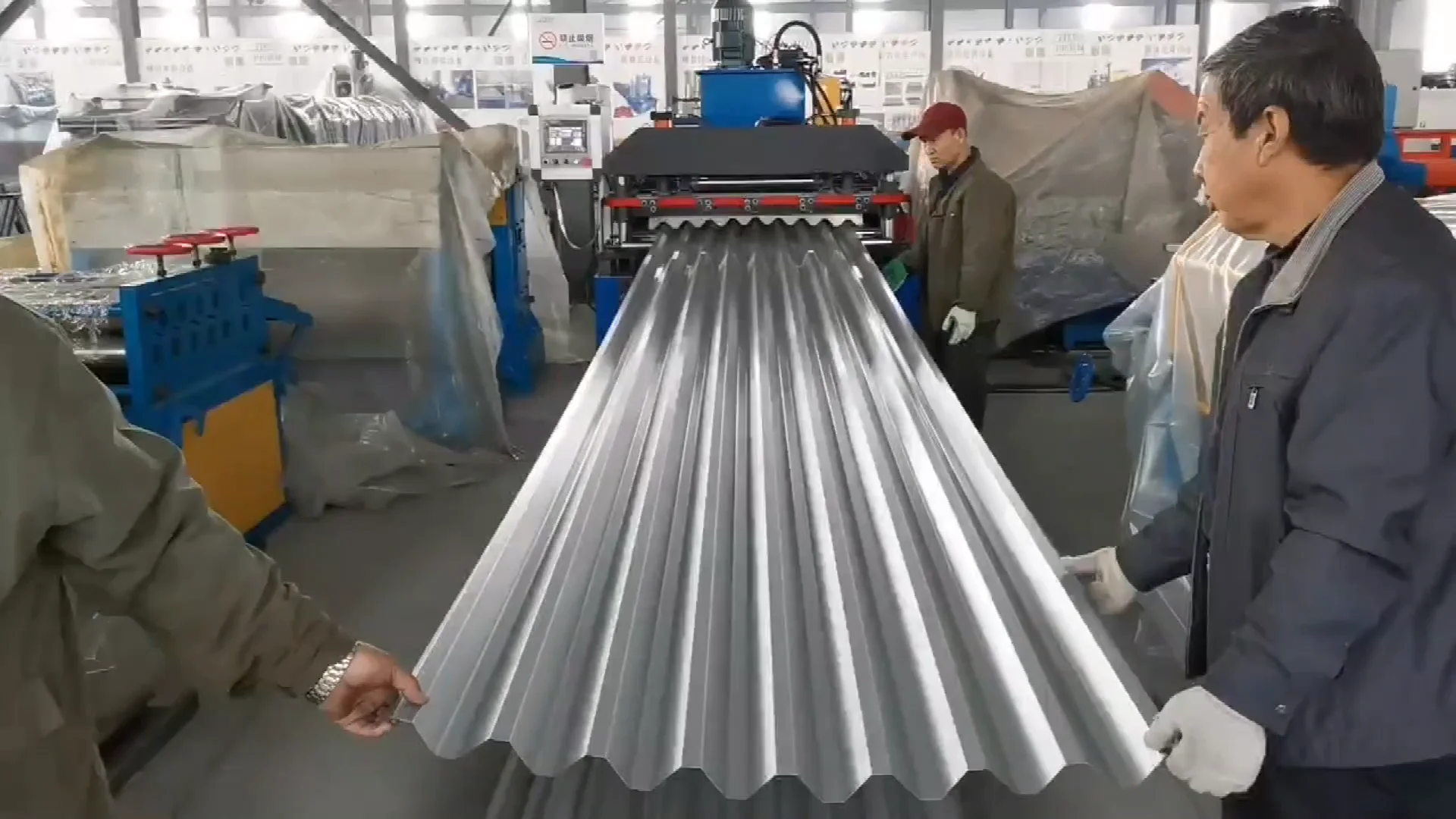 V115 Stainless Steel Filmed Ppgi Metal Roofing Sheet Rolling Forming ...