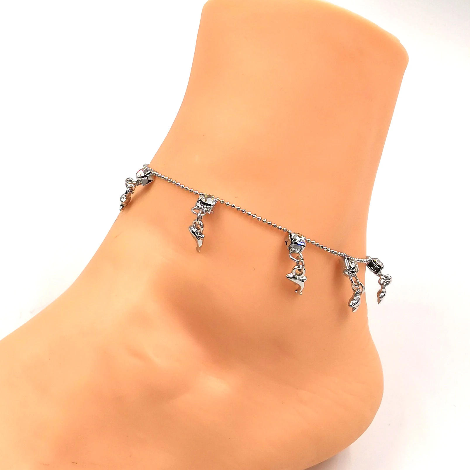 bijoterias female anklet pulseras de plata original pulseras platas original bracelet plata de ley y cadenas anklet