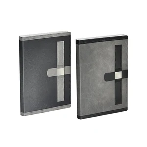 Custom A5 PU Leather School Notebook  Hardcover Daily Planners  and Jourls Notebook  for Business