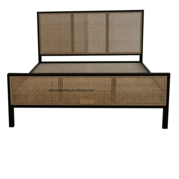 OEM ODM Customized Woven Rattan Bedroom Modern Stylish Collection Home Living Hotel Solid Wood Frame
