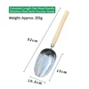 Grande pelle demi-ronde en acier inoxydable