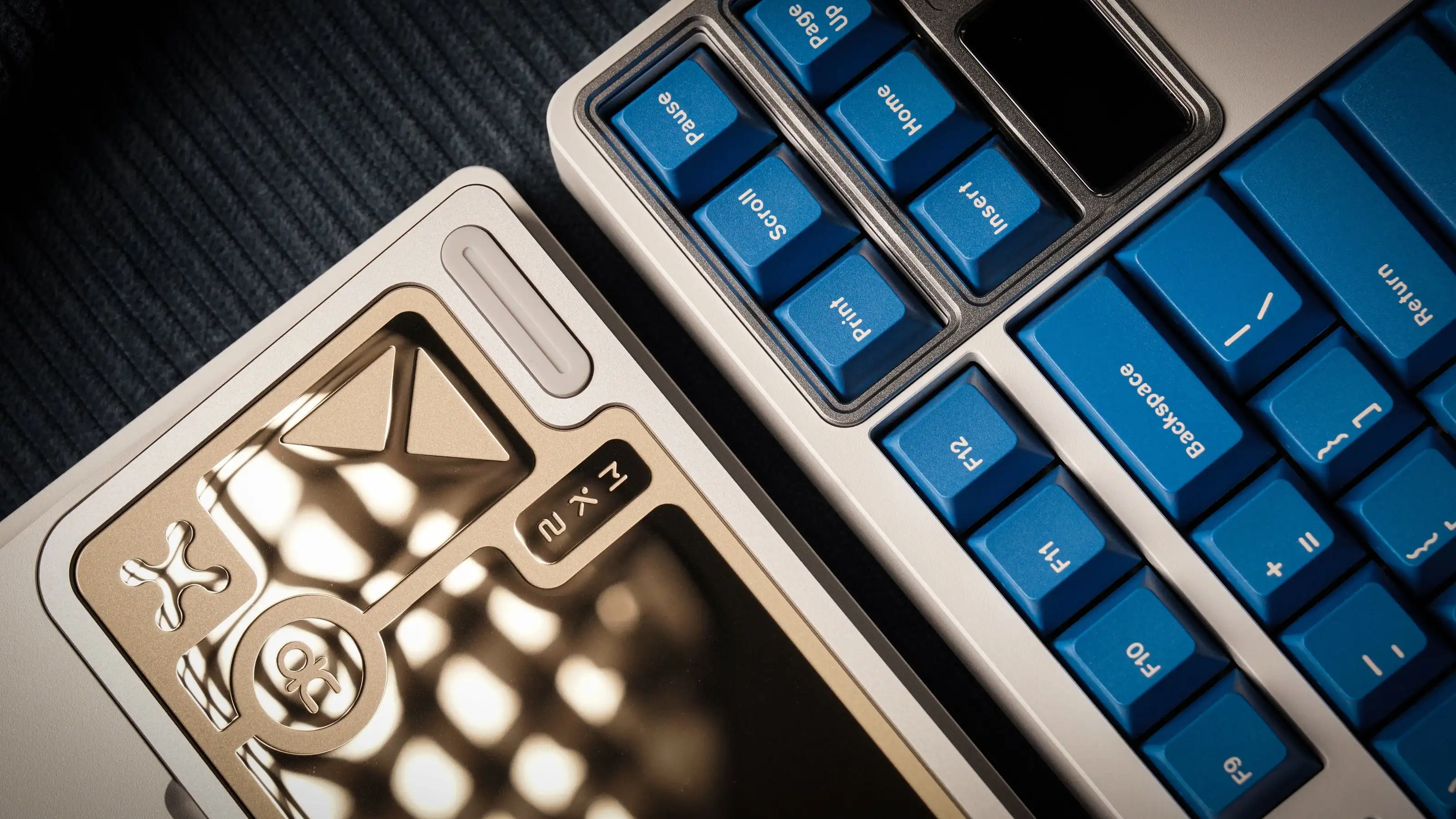 QK80 Mk2 Anodized Silver CNC Aluminum RGB Backlit Keyboard