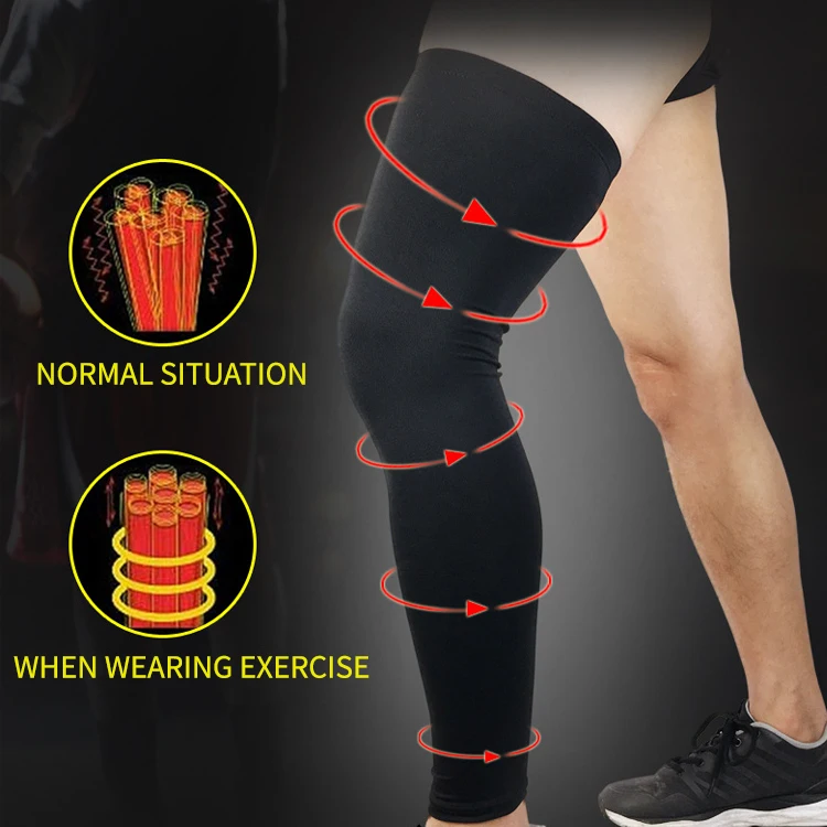 Shin Splint Protection Compression Knees Brace Long Leg Sleeve For