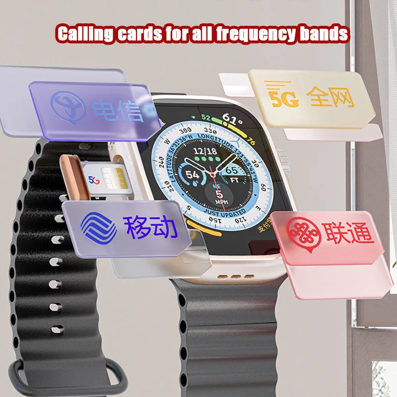 New Sim Card 4g Smart Watch 9 2024 Gs29 Ultra 2inch App Download Video