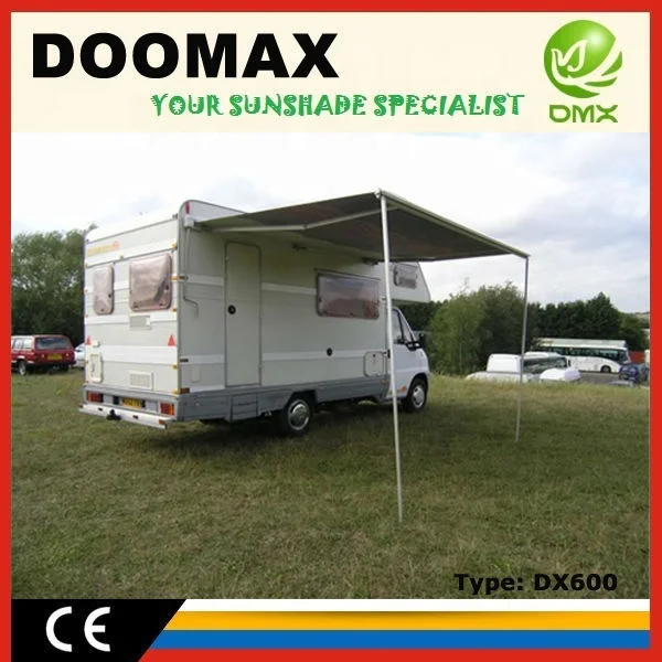 DX600 Manual Controlled Fabric Covered Arb Car Awning