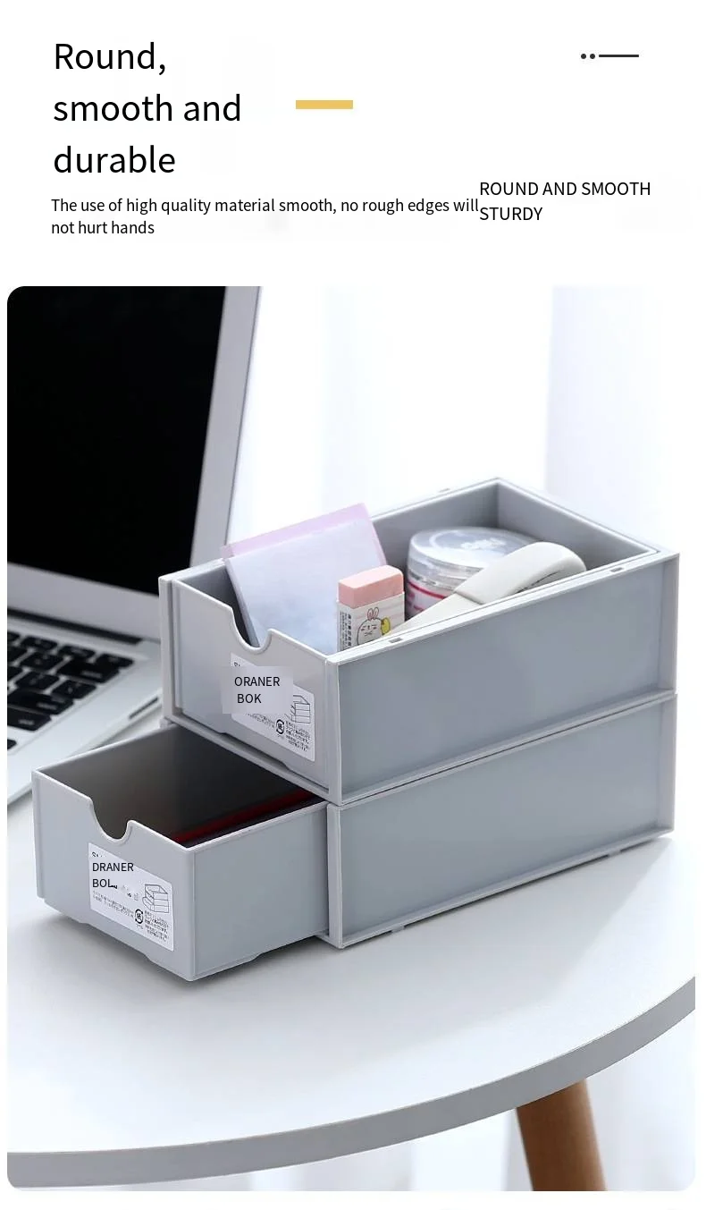 Multilayer drawer clutter box Desktop plastic box toiletries organizer Kitchen storage box Snack organizer basket details