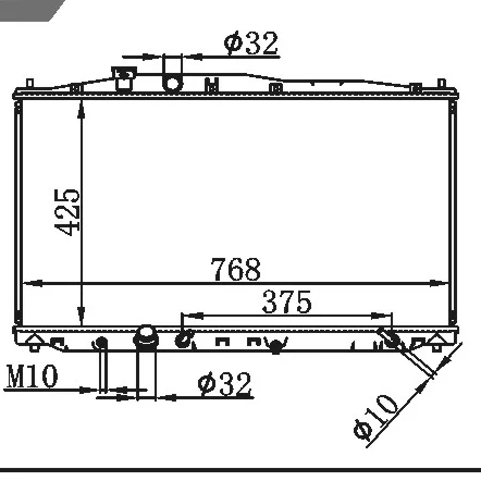 For Odyssey Mpv Dba Rb1 05 At Core Size 425 768 16mm Oem Rfe 003 Upgraded Type Piping Water Cooling Radiator Buy Radiator Pa6 Gf30 Car Radiator Cover Piping Water Cooling Radiator Product On Alibaba Com