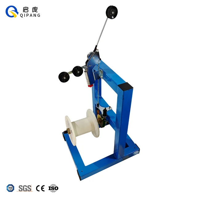Qipang Rewinding Drum Reel Spool Pay-off Rack Wire Feeding Spooling Machine Cable Payoff Stand for Extruder