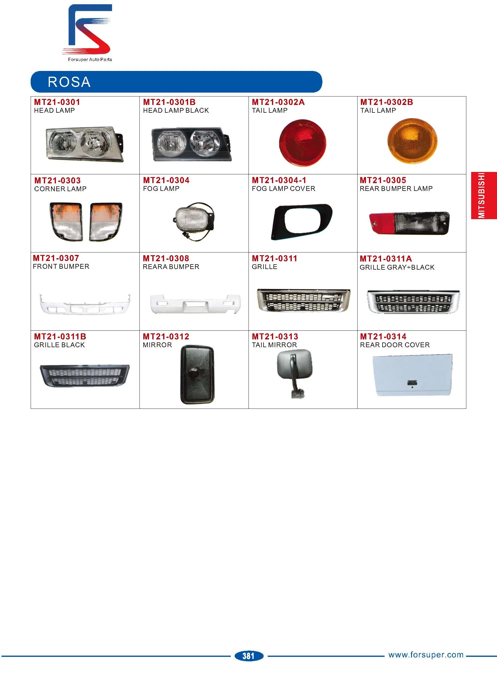 Fog Lamp for MITSUBISHI ROSA Auto Lamp