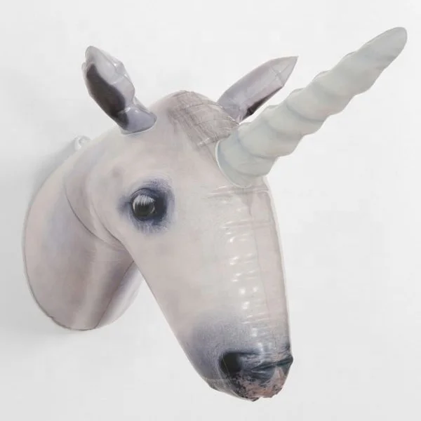 Custom Wall Mounted unicorn Head Inflatable Animal Head