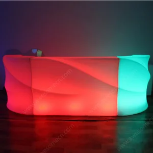 Factory Direct Rechargeable Nightclub Bar Event Party Led Table Illuminated bar Table with Ice Bucket
