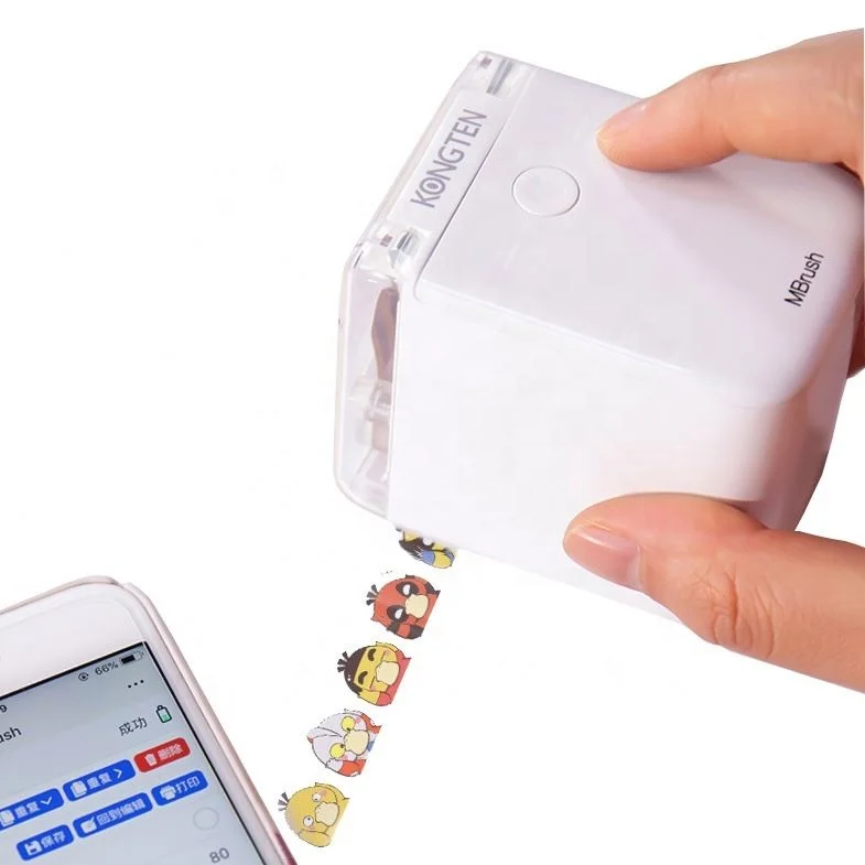 Mbrush Handheld Printer Inkjet Color Greeting Card Logo Content Portable Mini Portable Tattoo Printer