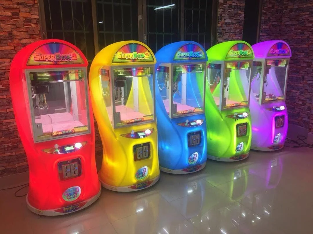 ミニスーパーボックス2 クレーンゲーム機 おもちゃ 新デザイン コインプッシャー 自動販売機