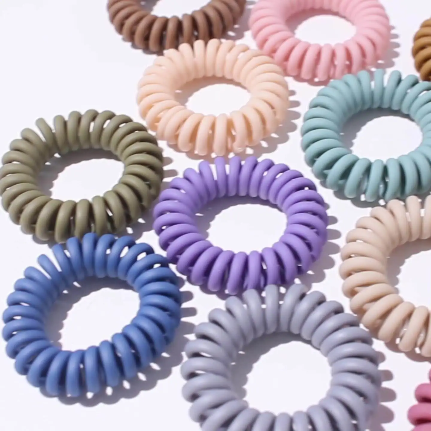 Модный телефонный шнур телефонные резинки эластичная линия провод резинка для волос матовая телефонная