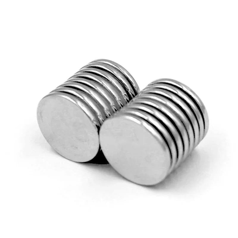 Imanes De Neodimio N52 Potentes Circulares 10x1mm Pack 11