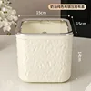 Cream-colored solid-color electroplated pressure ring with lid