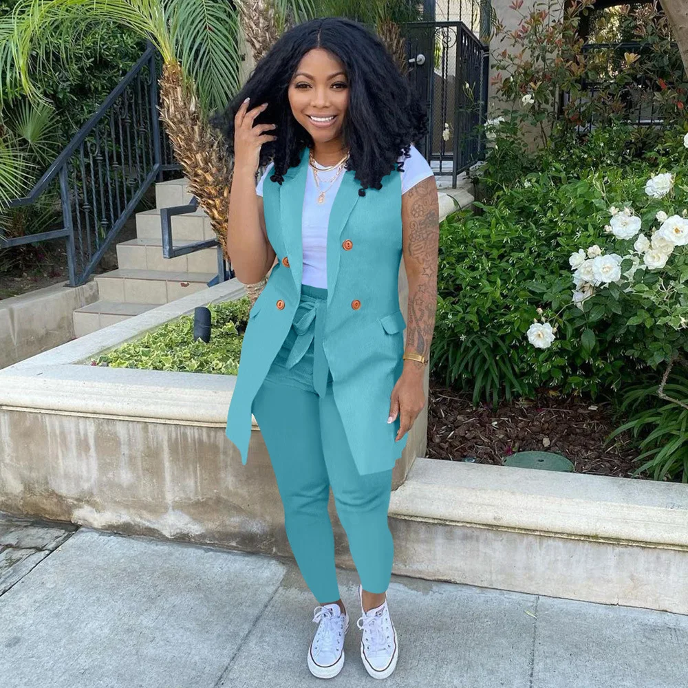 Casual Outfits Blazer Vest Outfit Office Lady Outfit Sleeveless