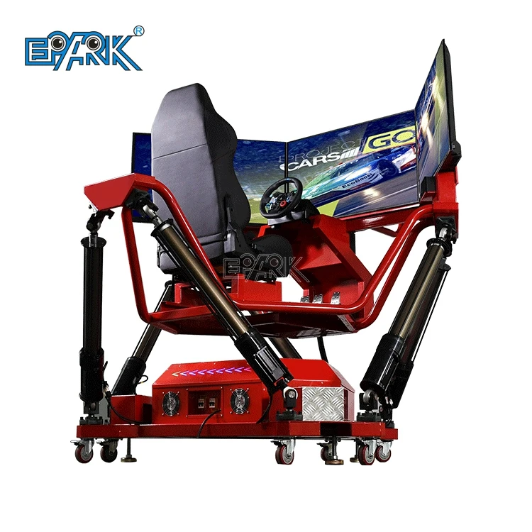 360 Degree Rotating Dynamic Simulator 6 Dof 3 Screen Motion Car Racing Driving Game Machine Car Game for Sale
