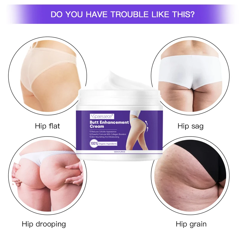 Private Label Original Firmer And Bigger Butt Enlargement Cream Massage Hip Up Butt Buttock Augmentation Firming Cream