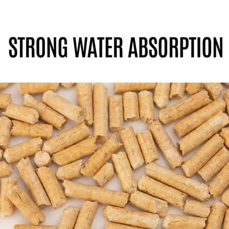 Natural Tasteless Cat Litter Pine Wood Cat Litter Environmental protection Health Strong Water Absorption Cat Litter