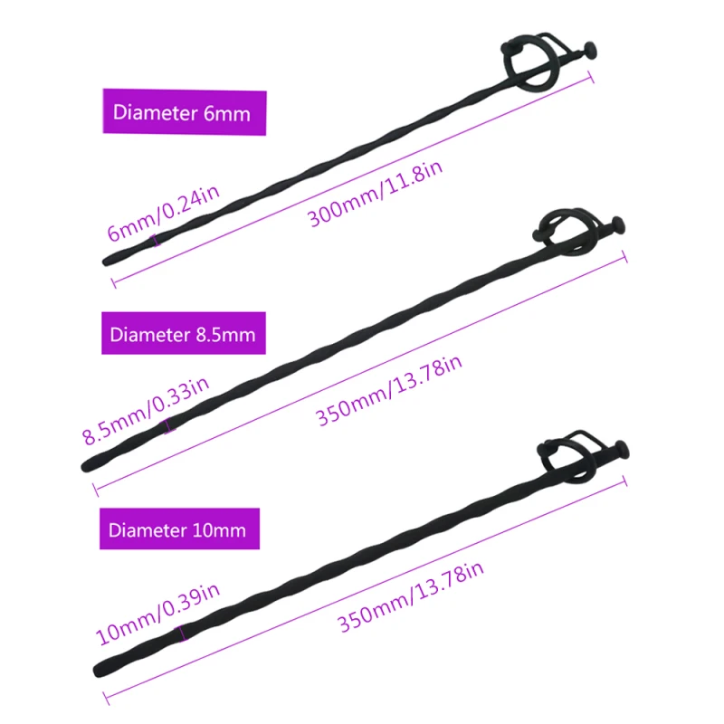 Free Custom Box - Urethral Dilators Soft Silicone Urethra Catheter Sex Toys for Men Penis Plugs Masturbator Sounding Tube