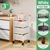 3 Tier white square basket