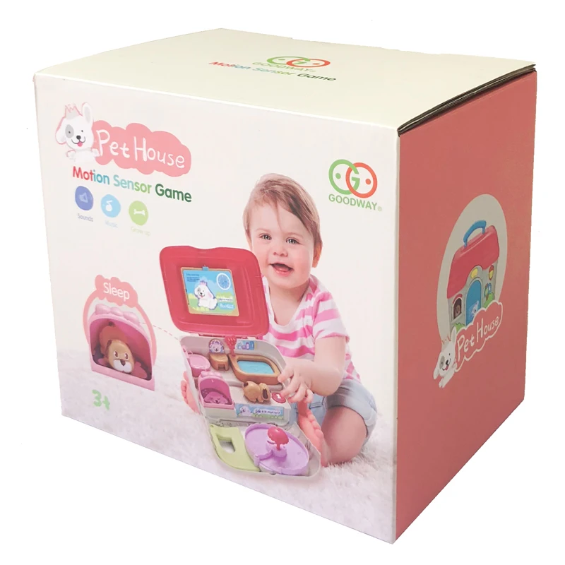 Для детей раннего обучения Развивающие игрушки домик для домашних животных для маленьких датчик движения игры ролевые игры набор игрушек