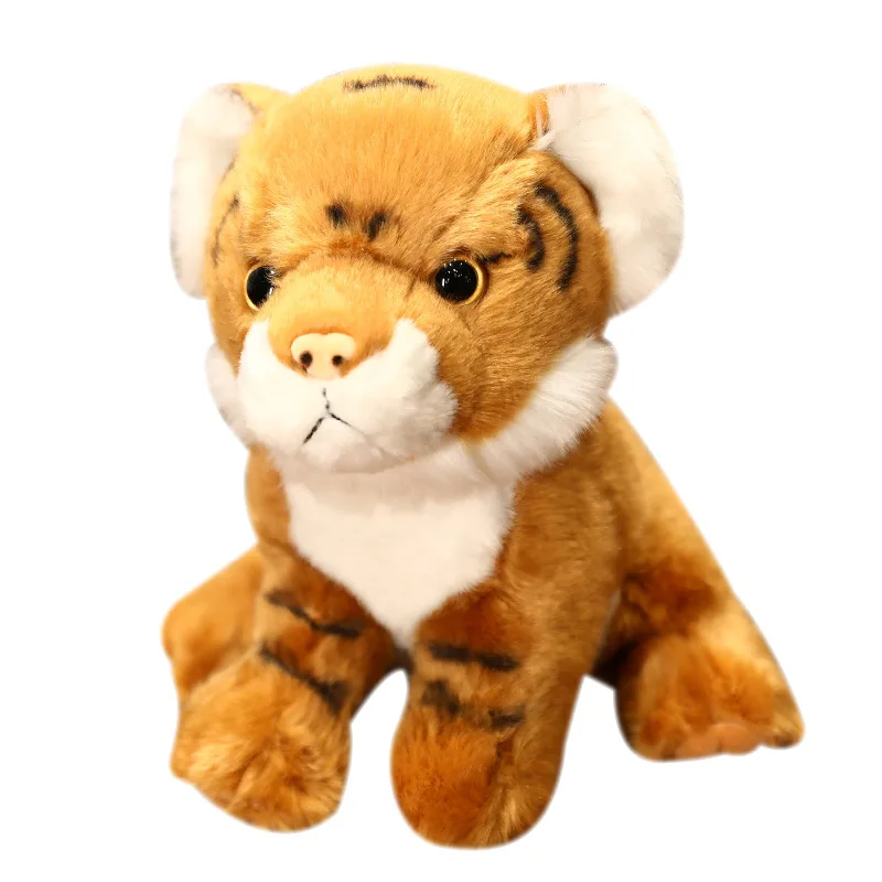 Lovely Simulation White Tiger Stuffed Plush Toy Animal Series Bedtime Doll 