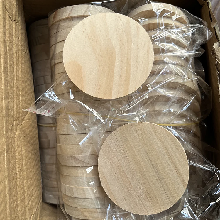 Custom Logo Tea Coffee Cup Mat Wooden Coasters for Drink
