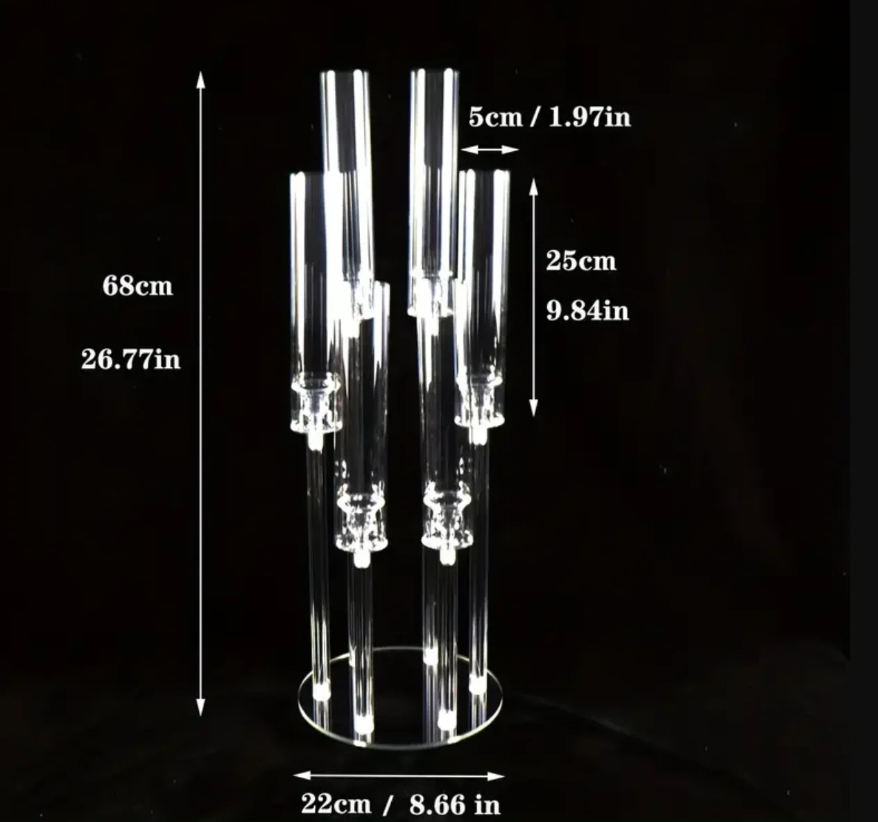 Clear Acrylic Candle Holder Centerpieces Wedding Acrylic Candle Holder Wedding Decoration Table
