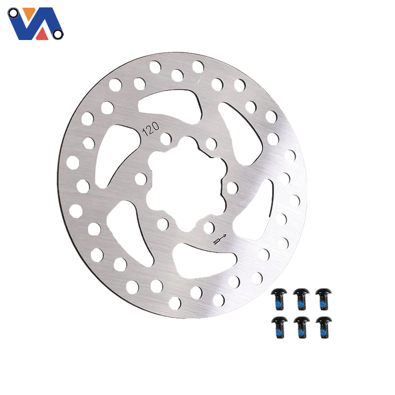 product 120mm 6 holes brake disc for kugoo  kukirin g2 pro electric scooter brake spare parts-3