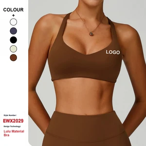 Eco-Friendly Recycled Fabric Sports Bras Hollow Beautiful Back Tight Quick-Drying Sports Vest Women'S High-Intensity Yoga Bras