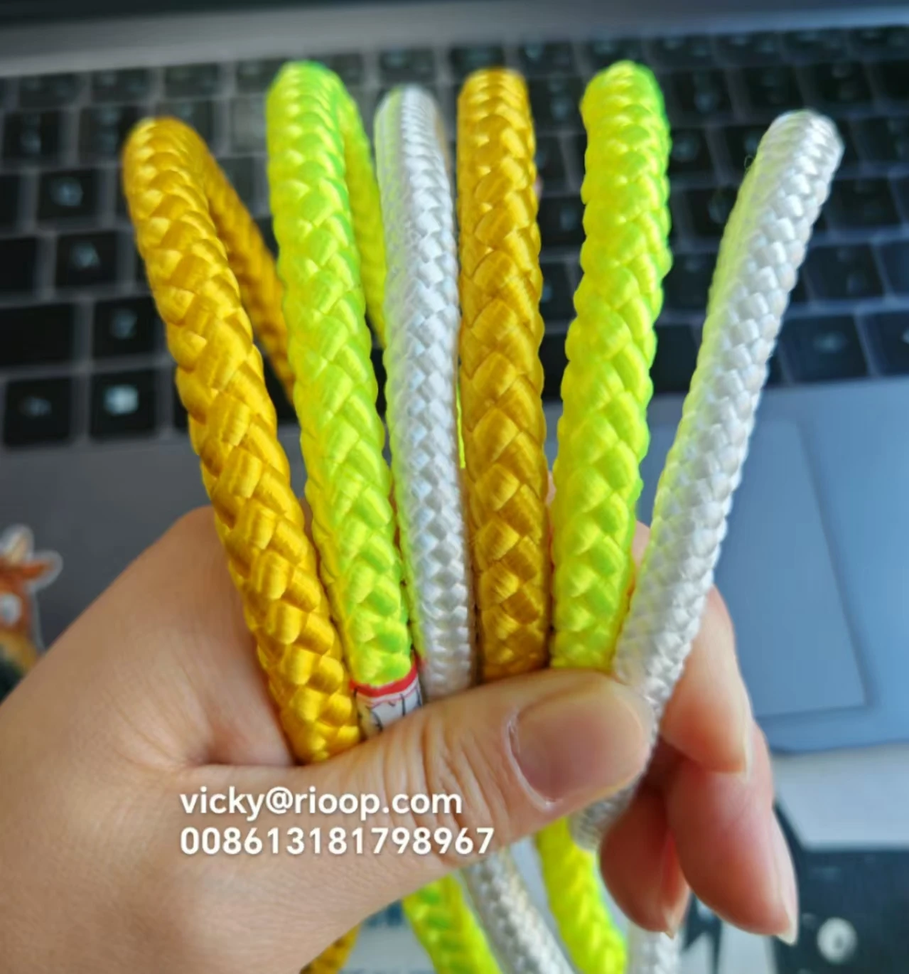 High Tenacity Nylon Polyester Fiber Braid Rope with Round Pattern Flexible and UV Resistant for Construction Use