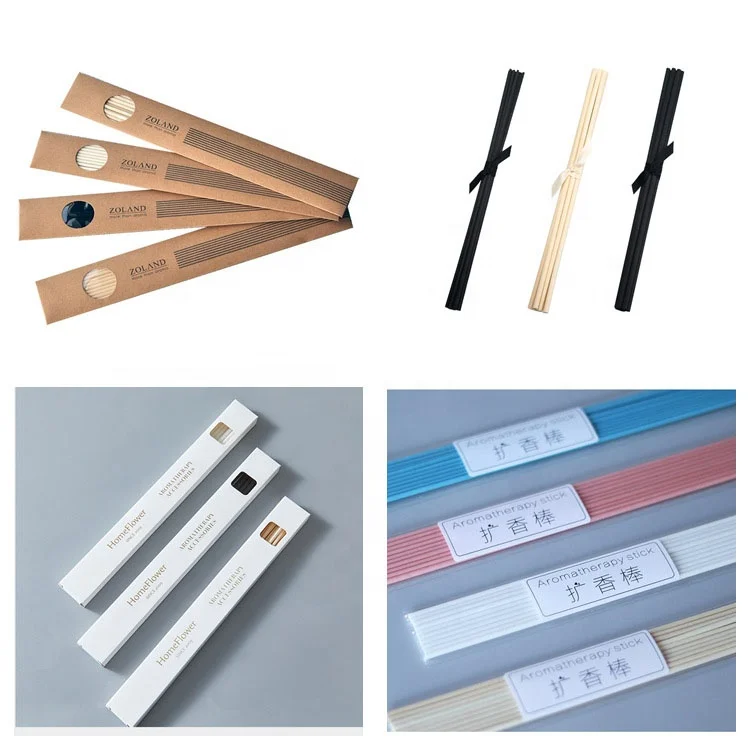 Wholesale 3mm 4mm 5mm white black fiber diffuser reed sticks for home decoration aroma scented reed diffuser sets manufacture