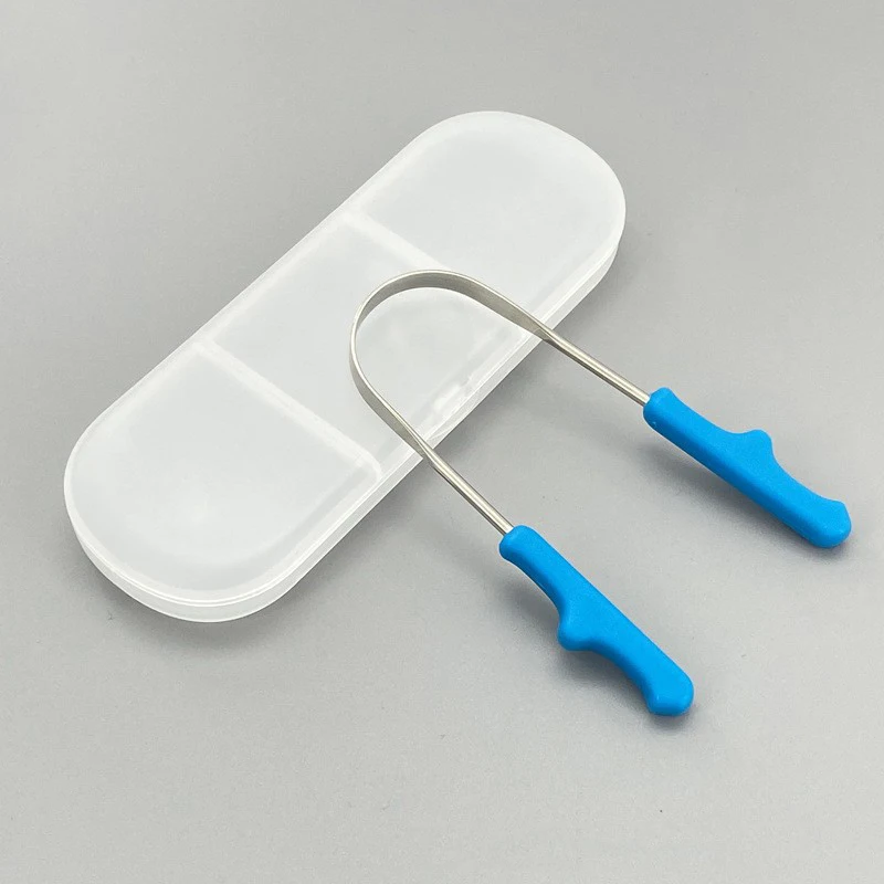 Wholesale High Quality Stainless Steel 304 U Type Tongue Scraper Tongue Cleaning Oral Tool