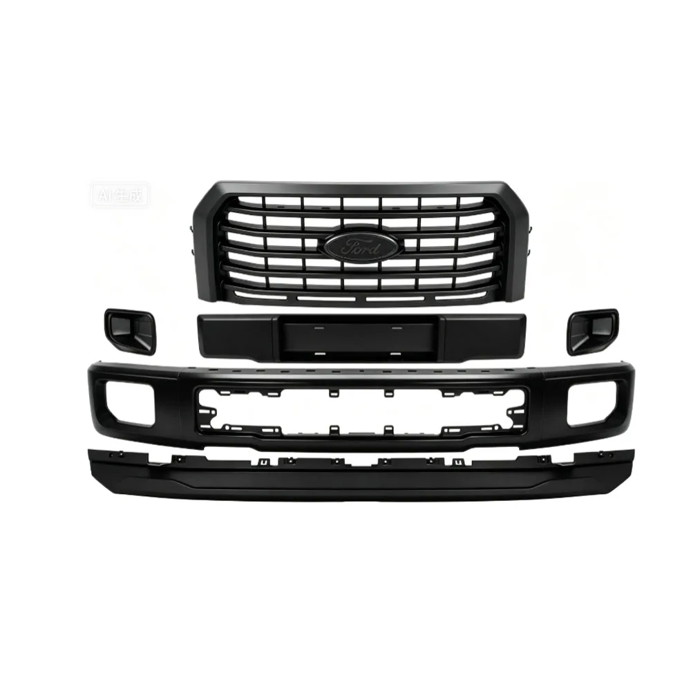 Kit de paragolpes delantero de alta calidad KEBEL para Ford F-150 (2015-2017), montaje directo, cubierta de reemplazo completa del paragolpes delantero