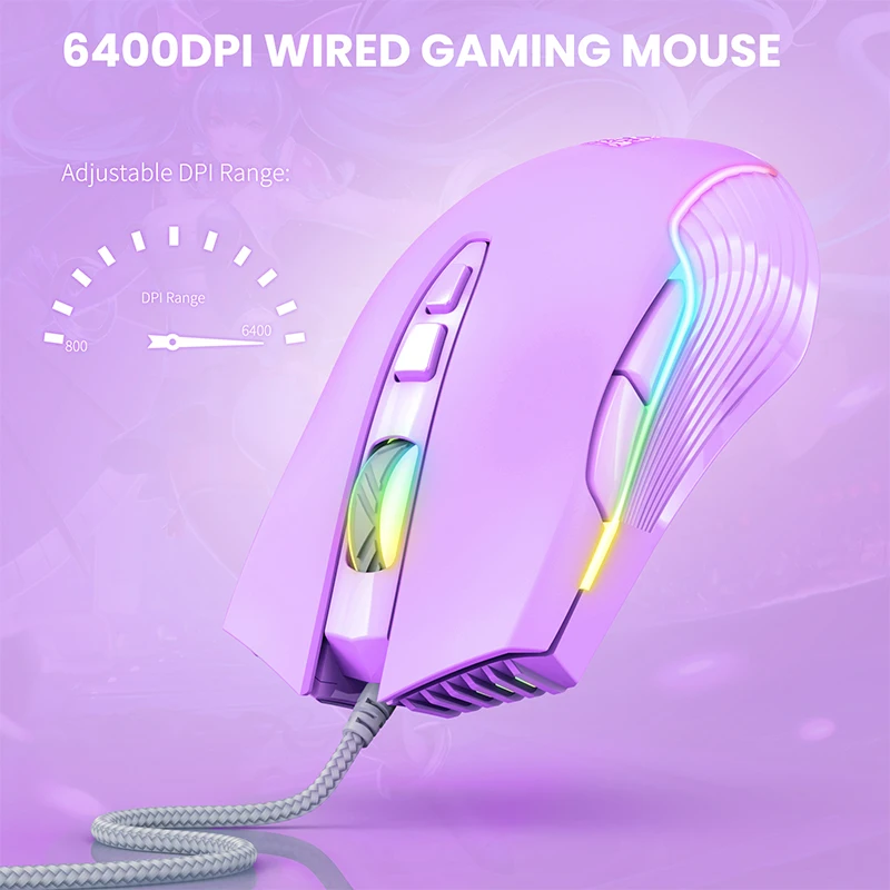 Top Cloud ONIKUMA CW905 - 6400dpi Gaming Mouse with 7 Keys