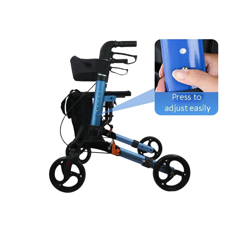 Transport Chair for Person who Do Not Walk Adult Folding Walker Walking Frames Standard Adults Walkers and Rollators for Sale