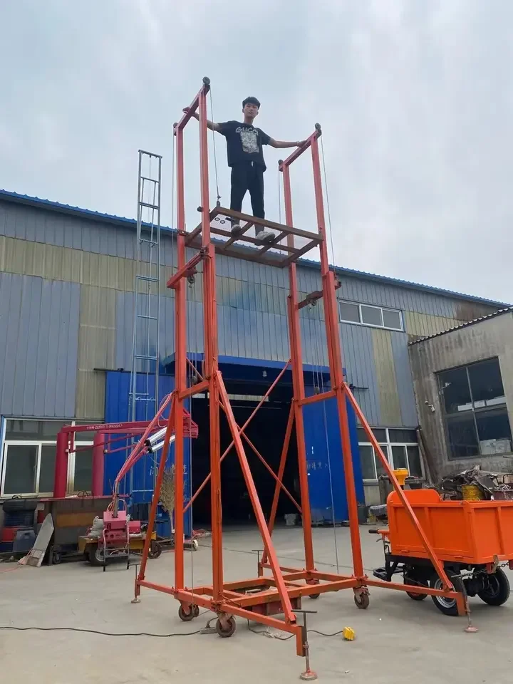 Electric Lifting Scaffold Drive Mobile Scissor Lift Tables Work