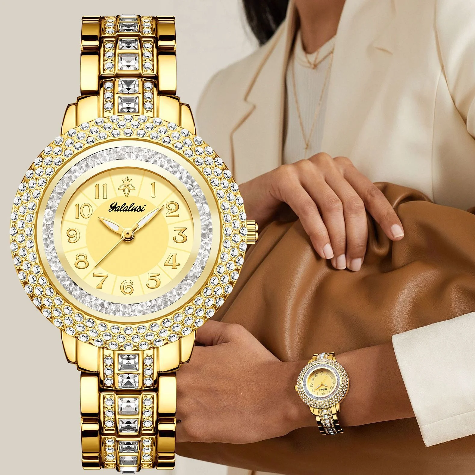 Diamond Quartz Women's Watch OM-651036