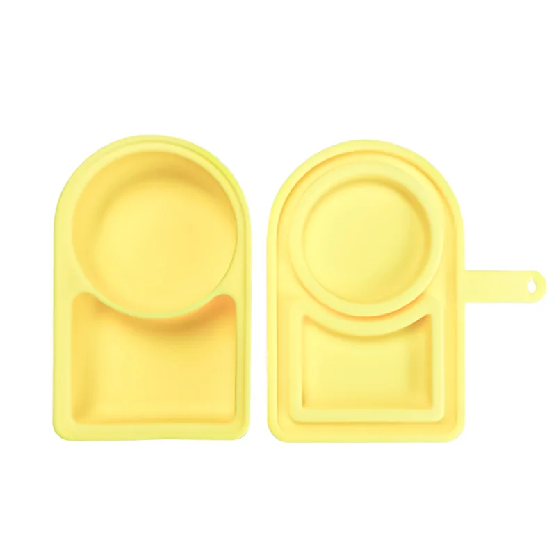 Portable Snack Container with Lid Mini Heatable Microwavable New Silicone Food Snack Box Dipping Sauce Container for Lunch Boxes manufacture