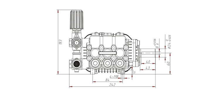 Washing Triplex Plunger Pump, DANAU, DBD-1812B, 1450Psi - detail 12