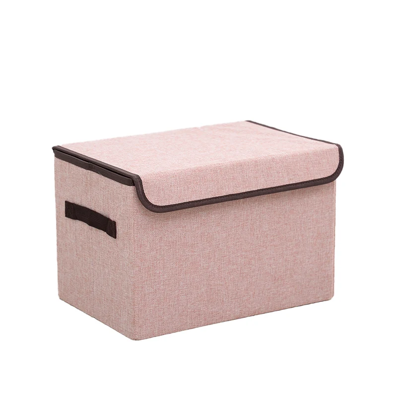 Factory Supply Square Storage Box Solid Color Foldable Fabric Warehouse ...