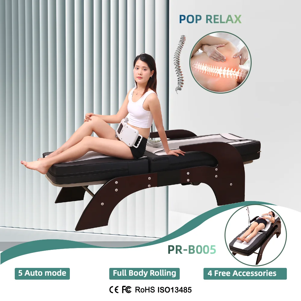 Electric Full Body Shiatsu Massage Table with Jade Rollers